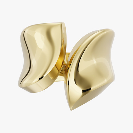 18K Gold Fractal Ring Code 30333